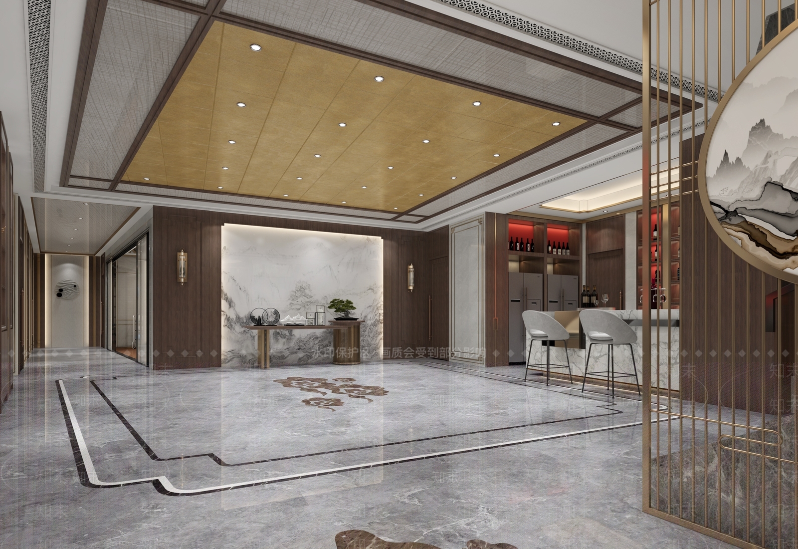 新中式健身房3D模型下载【ID:1139298378】
