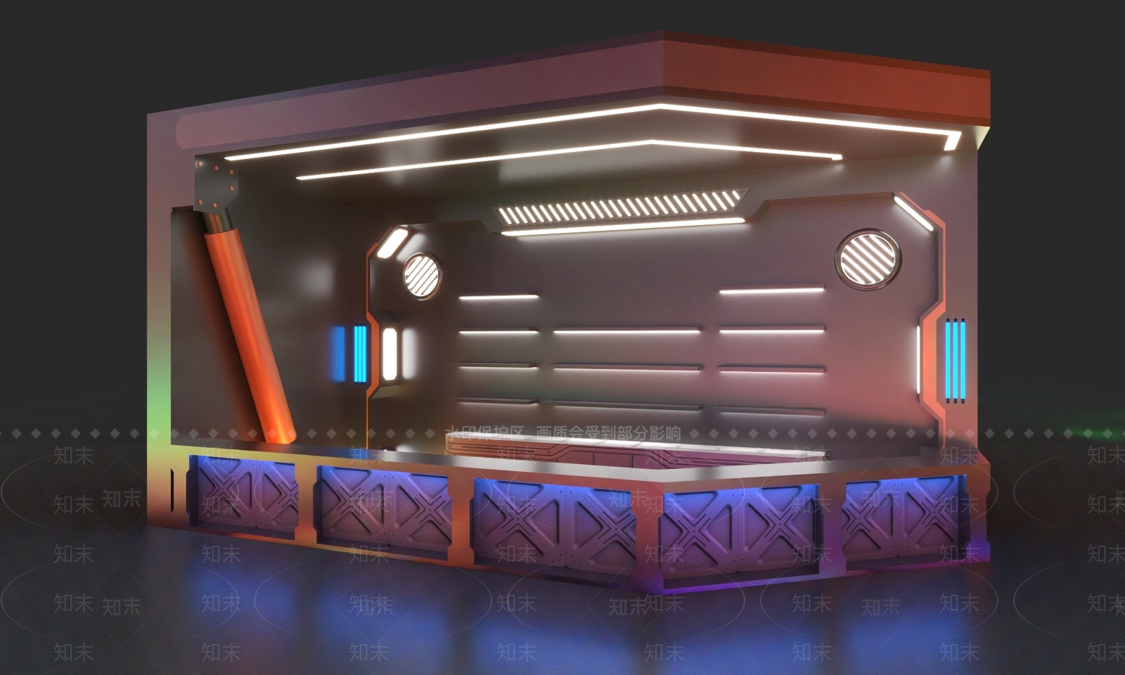 现代商场战区3D模型下载【ID:1139300839】