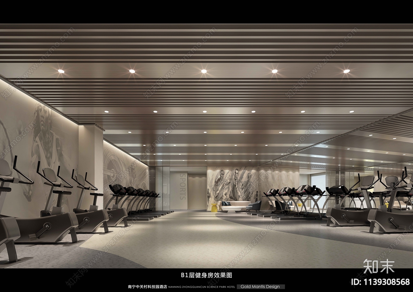 酒店效果图cad施工图下载【ID:1139308568】