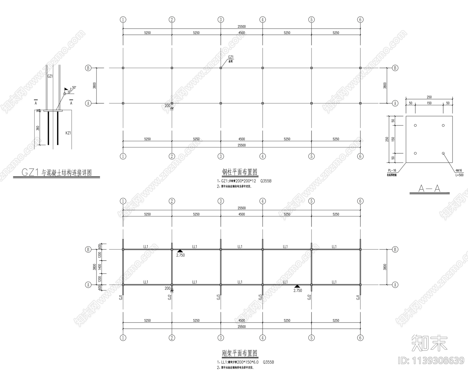 中式文化长廊详图cad施工图下载【ID:1139308639】
