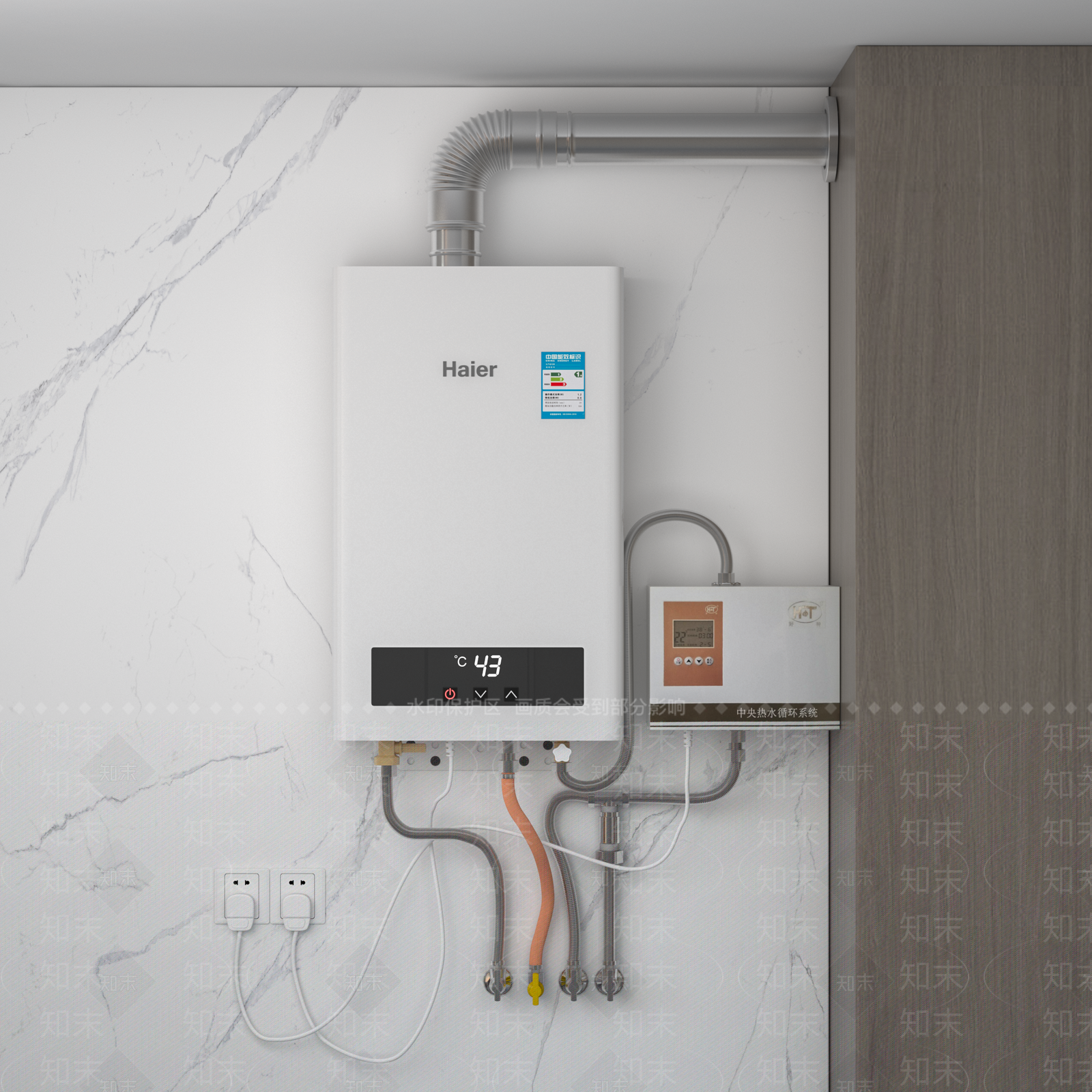 燃气热水器3D模型下载【ID:1139308685】