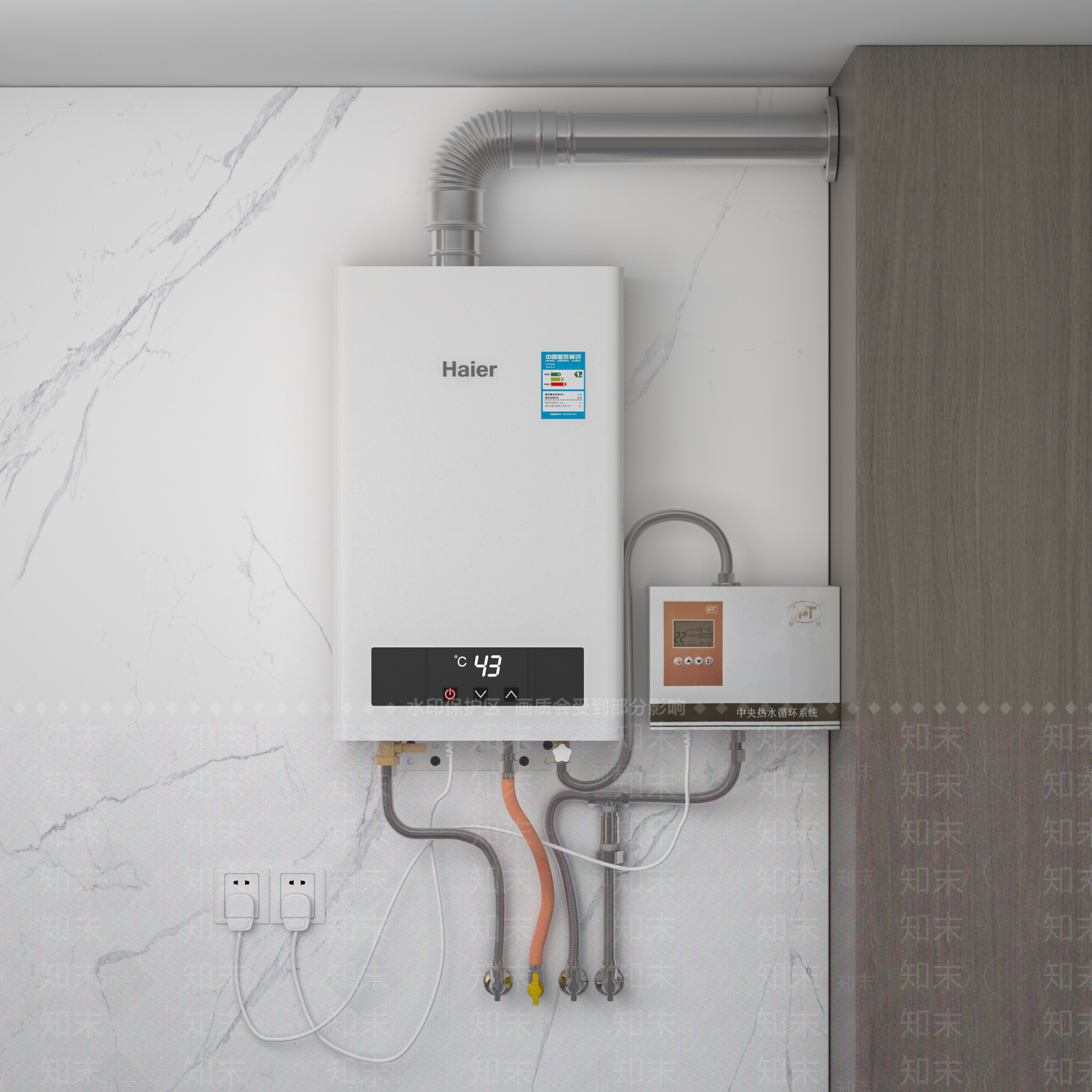 燃气热水器SU模型下载【ID:1139308756】