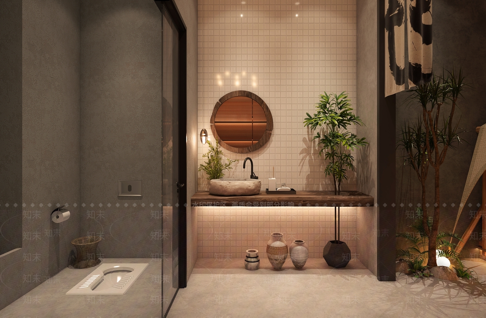 工业风露营烧烤店3D模型下载【ID:1139320937】