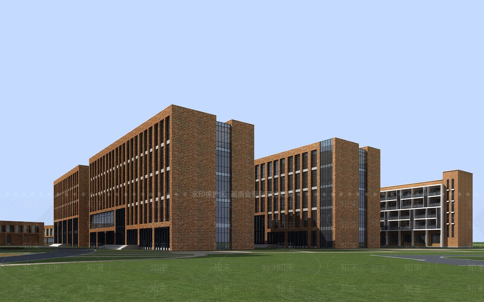 现代工业厂房3D模型下载【ID:1139405792】