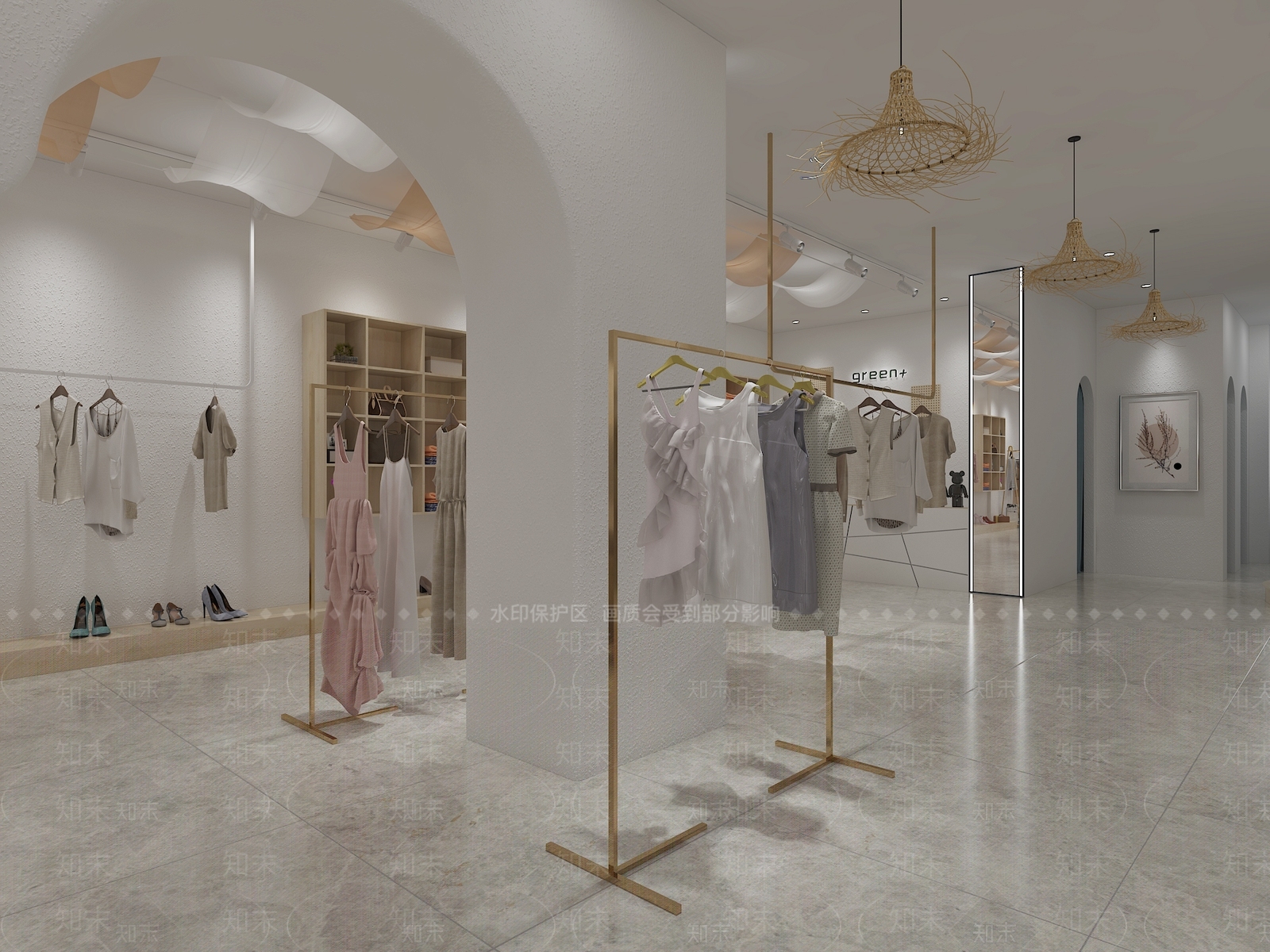 现代服装店3D模型下载【ID:1139320889】