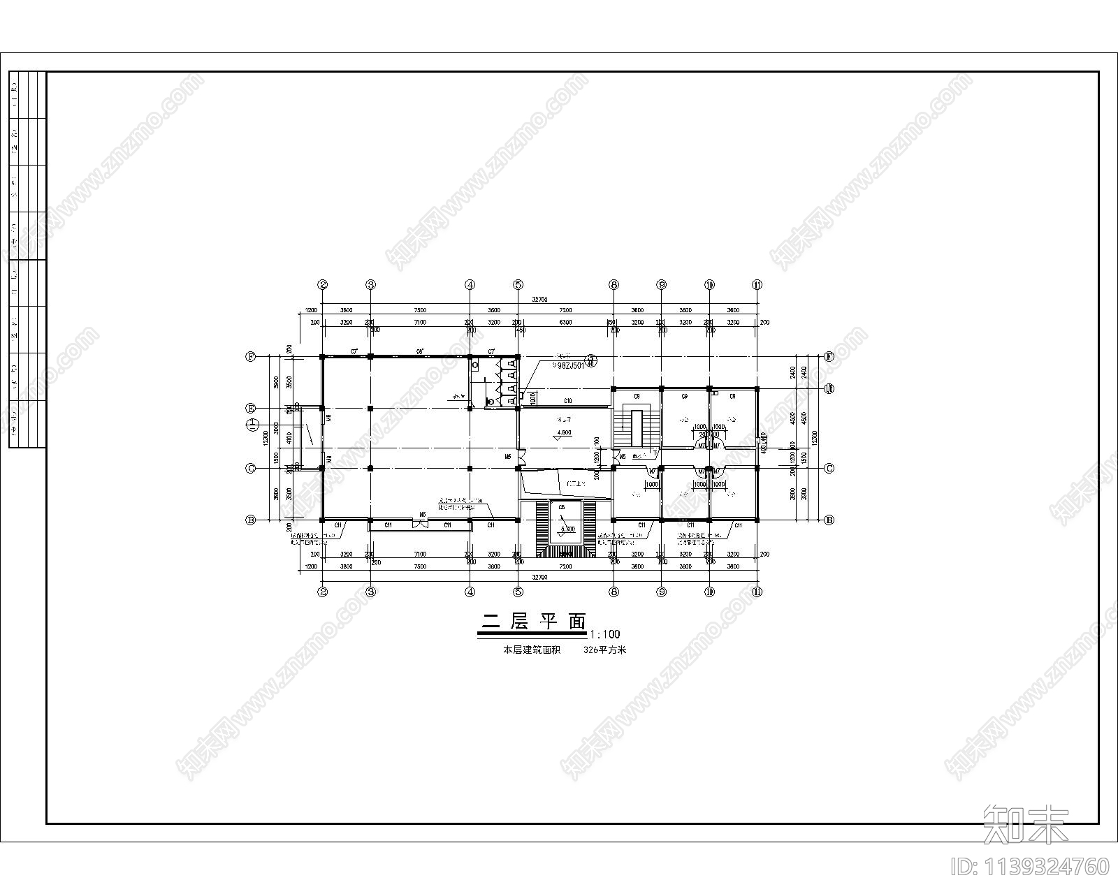 会所建筑平立剖cad施工图下载【ID:1139324760】