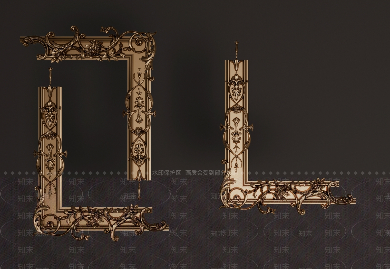 欧式古典雕花SU模型下载【ID:1139335010】