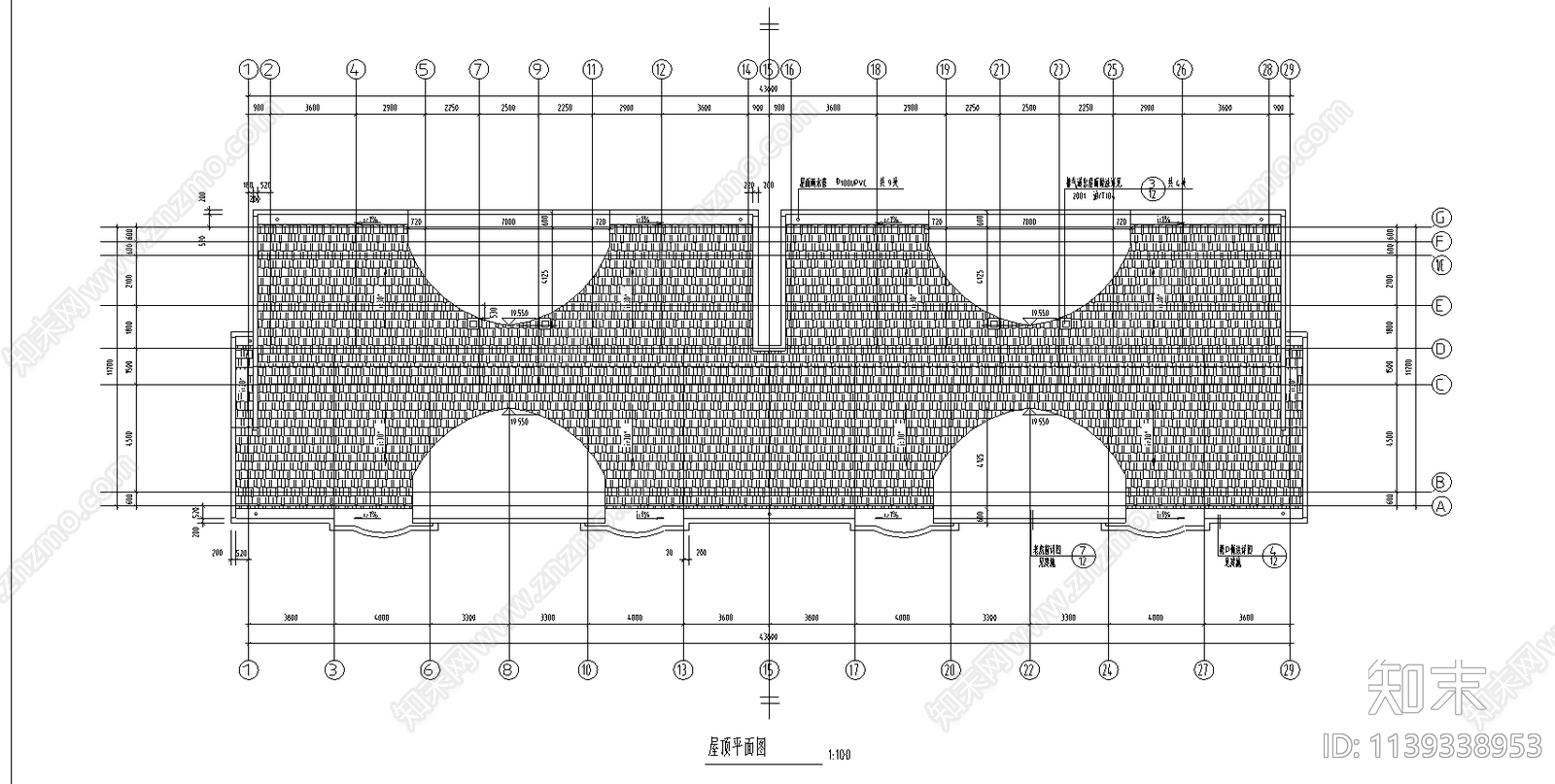 多层住宅建筑cad施工图下载【ID:1139338953】