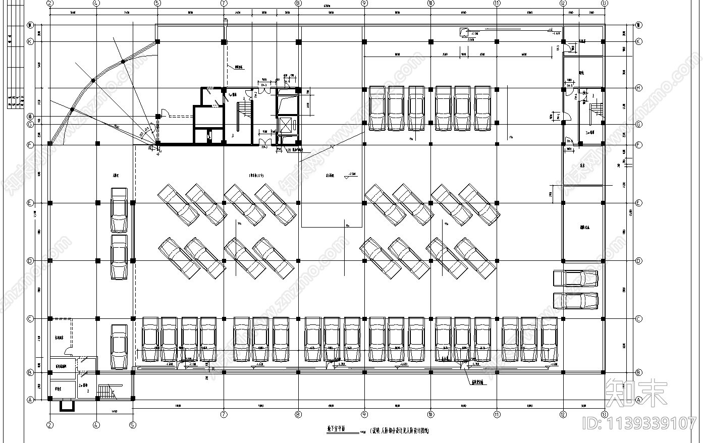 底商住宅楼建筑cad施工图下载【ID:1139339107】