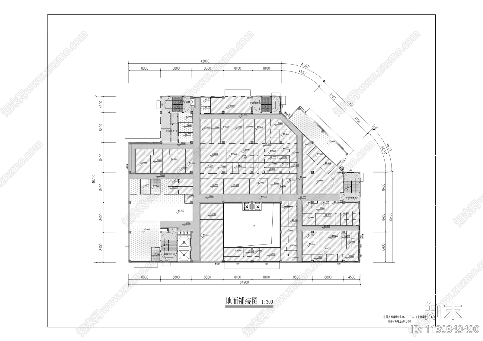 公共卫生应急防疫物资生产储备基地装修cad施工图下载【ID:1139349490】