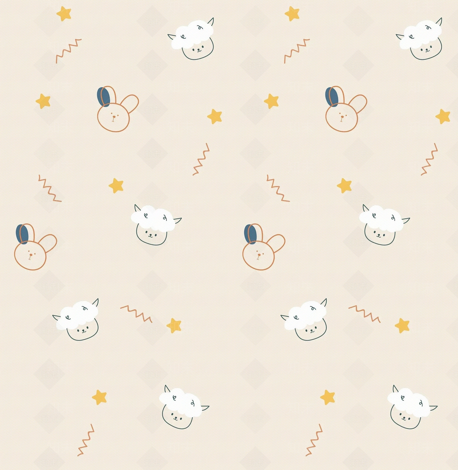 儿童卡通布料贴图贴图下载【ID:1139356767】