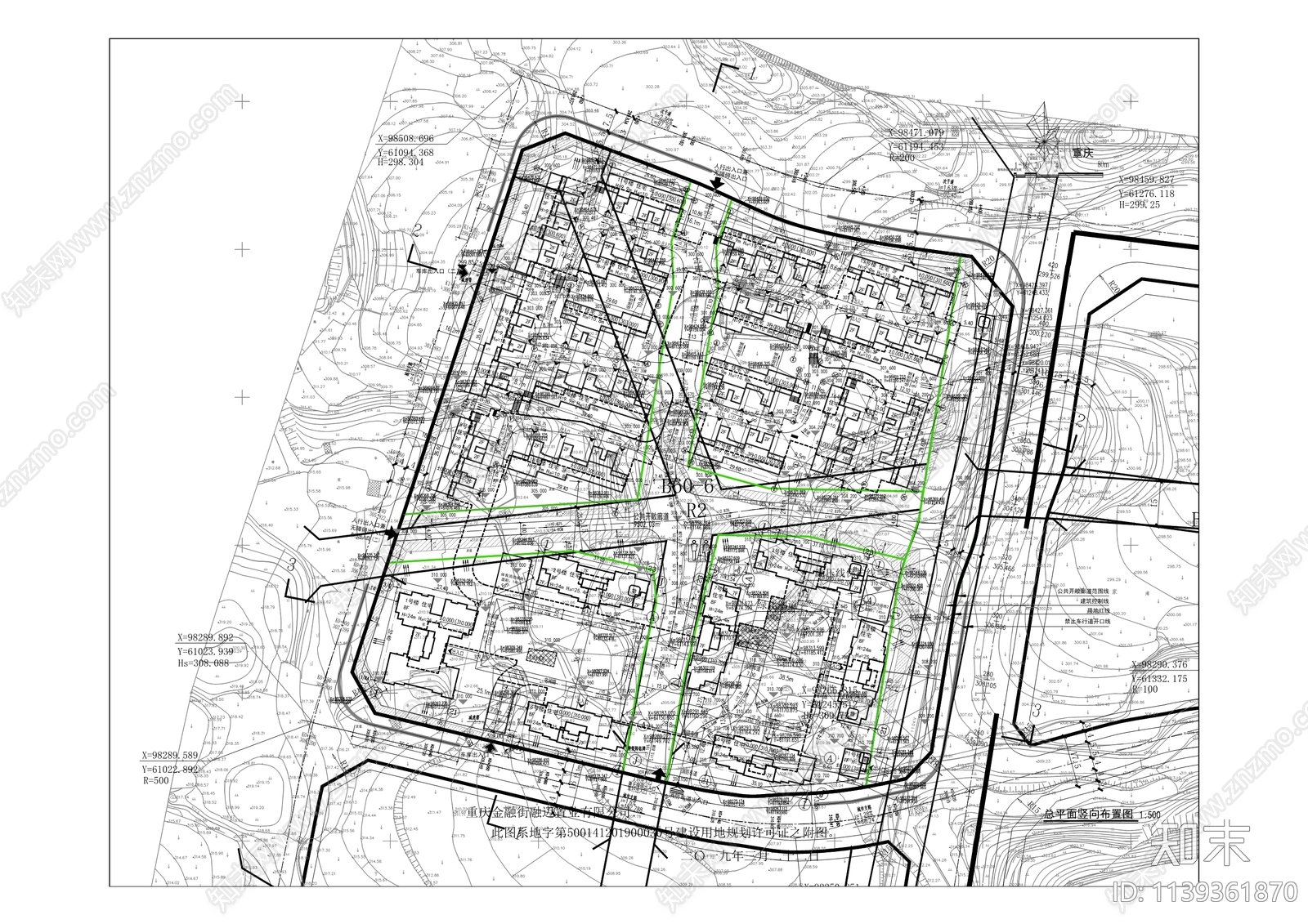 住宅楼建筑cad施工图下载【ID:1139361870】