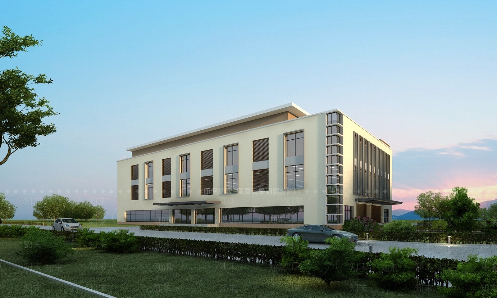 现代体育建筑SU模型下载【ID:1139365137】