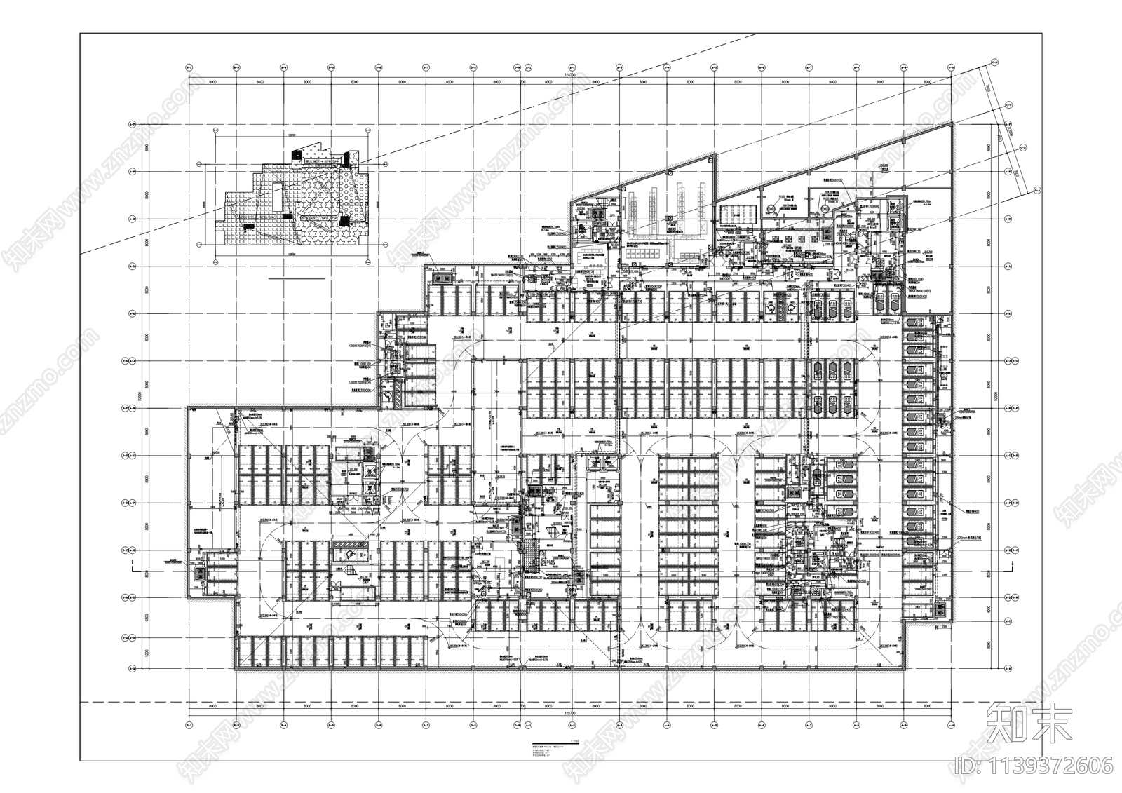 磐古医疗研发生产及展销基地建筑cad施工图下载【ID:1139372606】