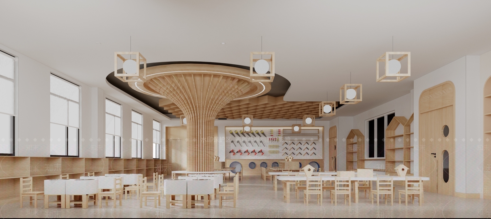 现代幼儿园3D模型下载【ID:1139379137】