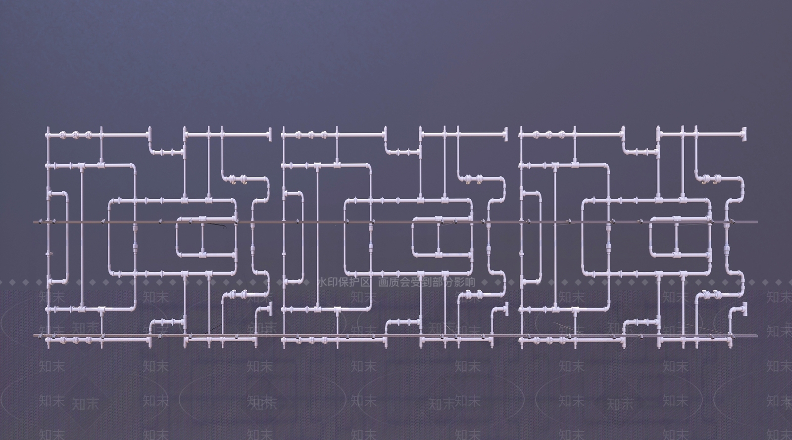 阀门管道3D模型下载【ID:1139393539】