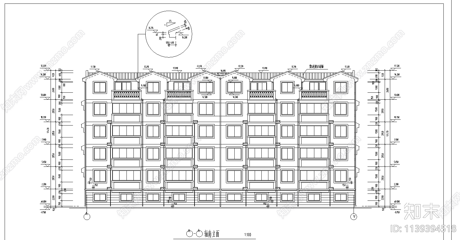 住宅建筑cad施工图下载【ID:1139394518】