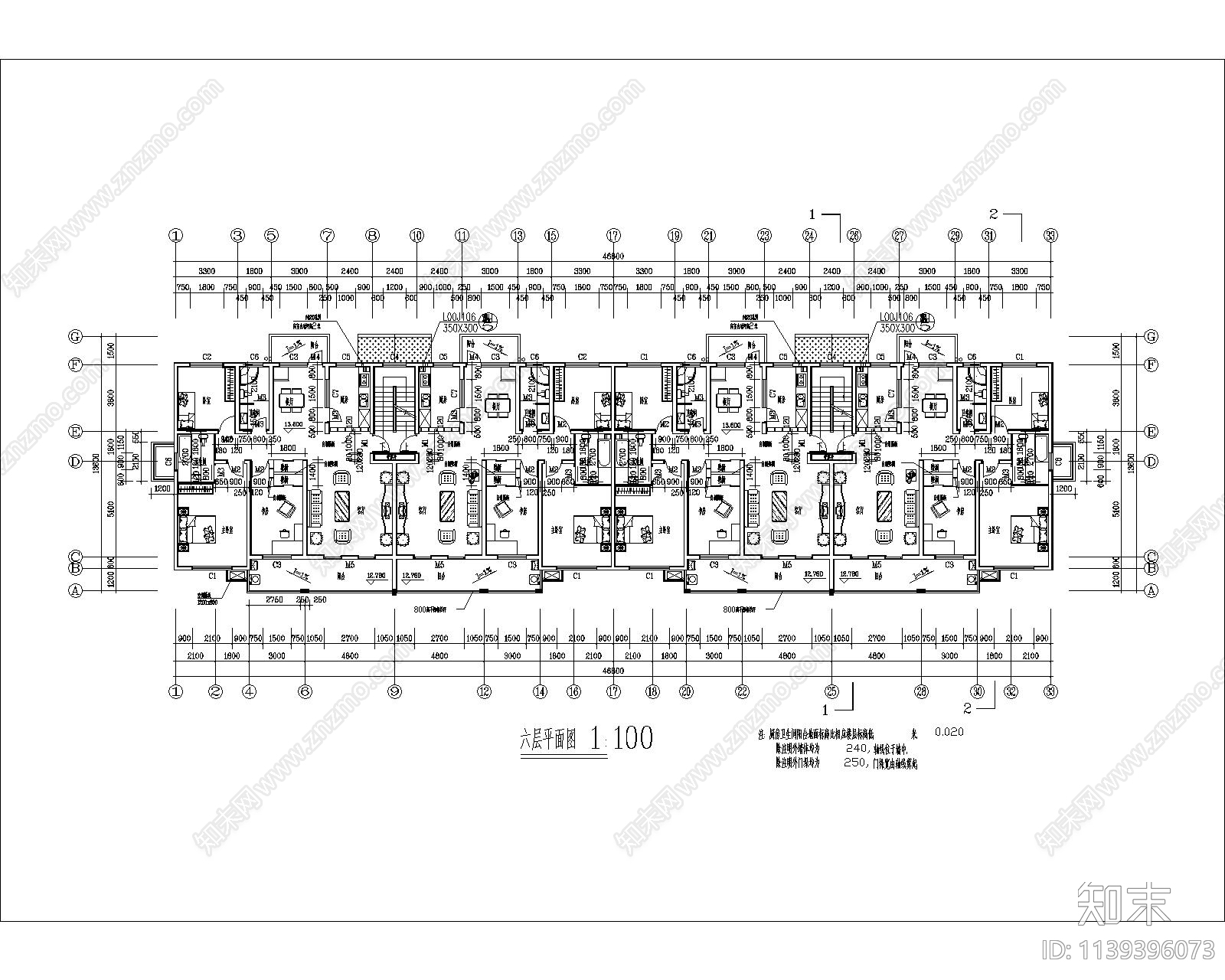 群星花园小区住宅楼建筑施工图下载【ID:1139396073】