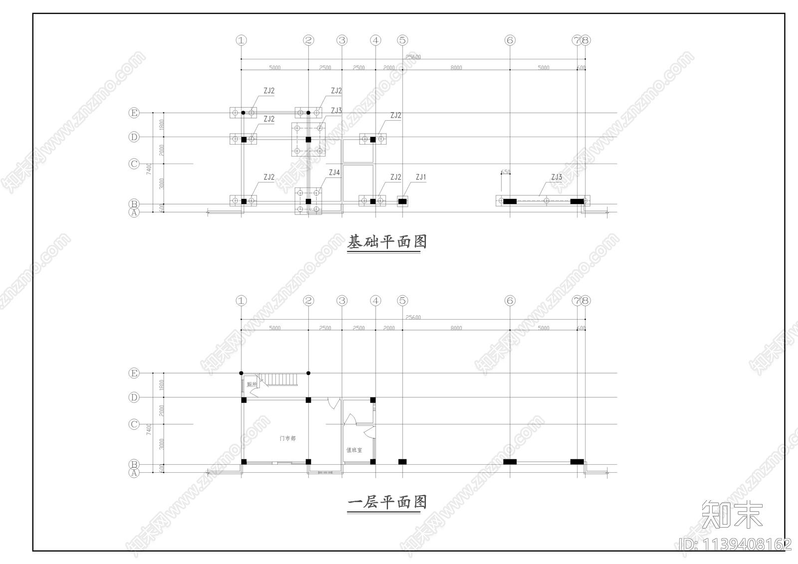 8种大门建筑cad施工图下载【ID:1139408162】