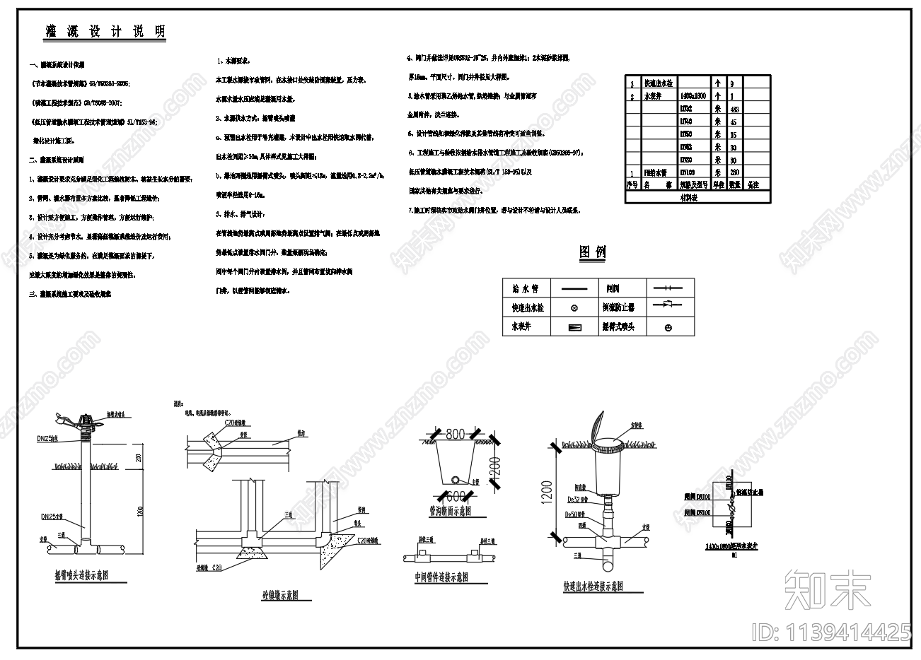 园林喷灌节点施工图下载【ID:1139414425】