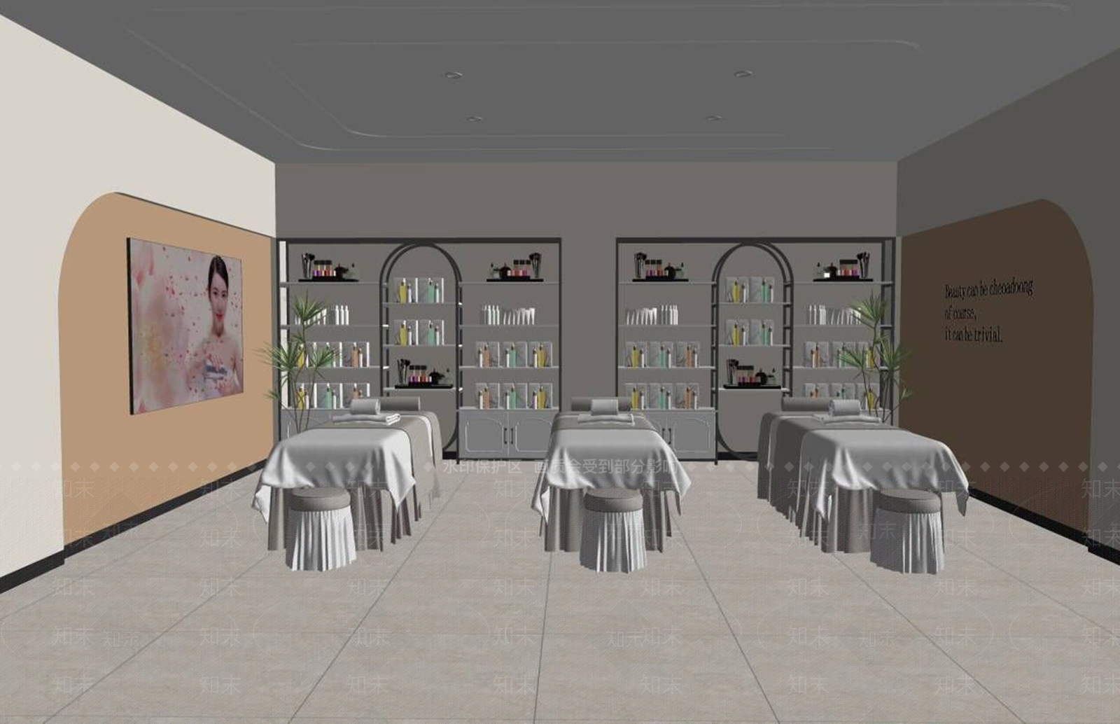 现代美容SPA店SU模型下载【ID:1139418913】