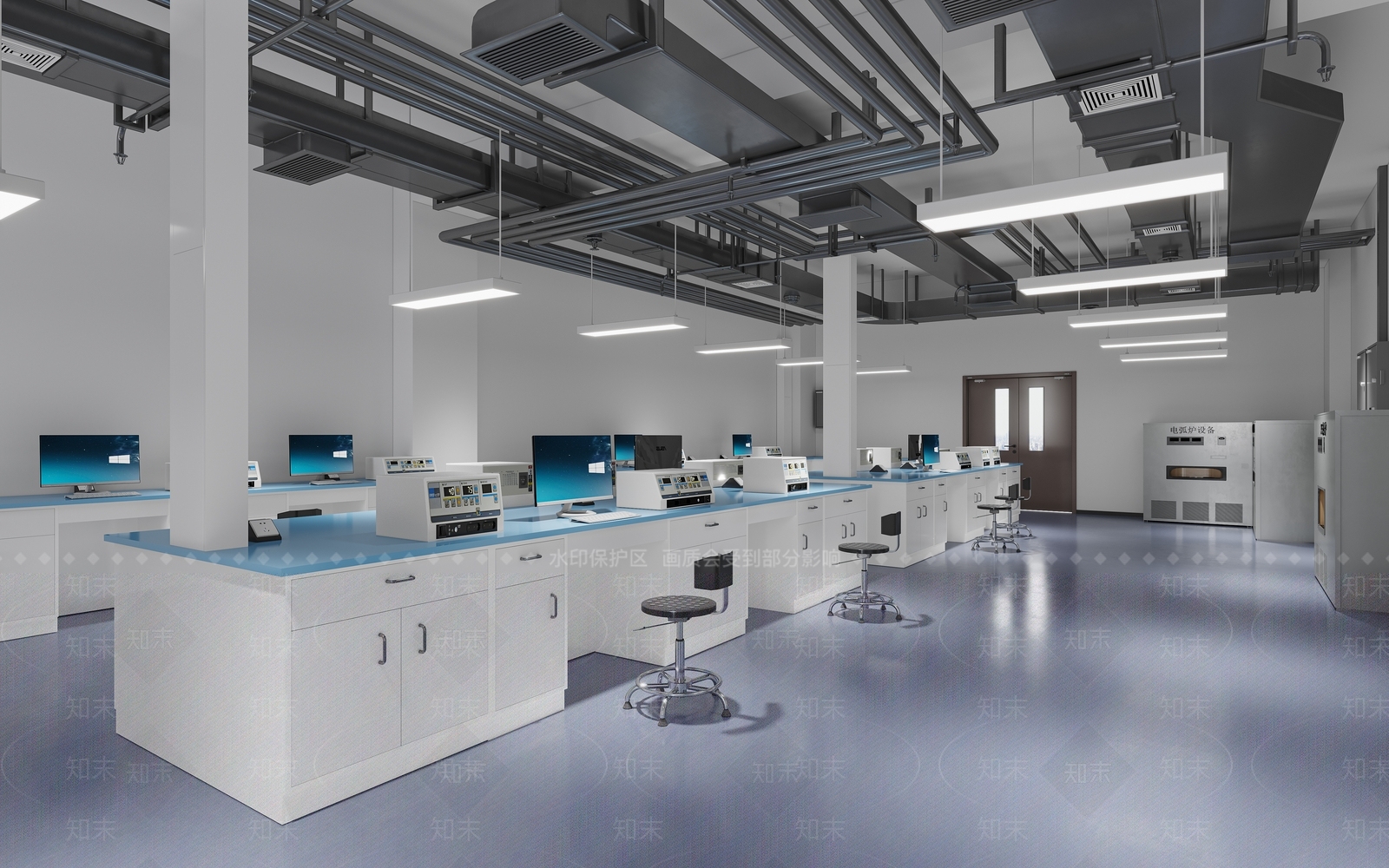 现代实验室3D模型下载【ID:1139425158】