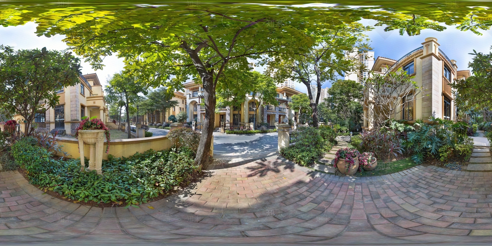 HDR别墅户外庭院花园贴图下载【ID:1139428002】