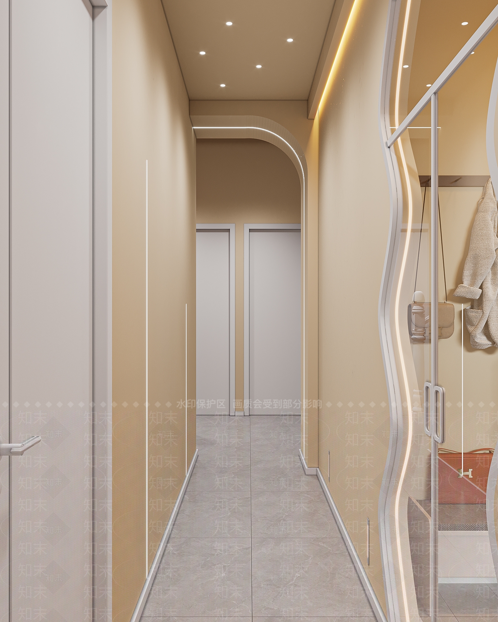 侘寂风美容店3D模型下载【ID:1142055006】