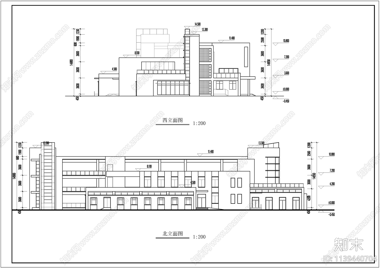 幼儿园建筑cad施工图下载【ID:1139440704】