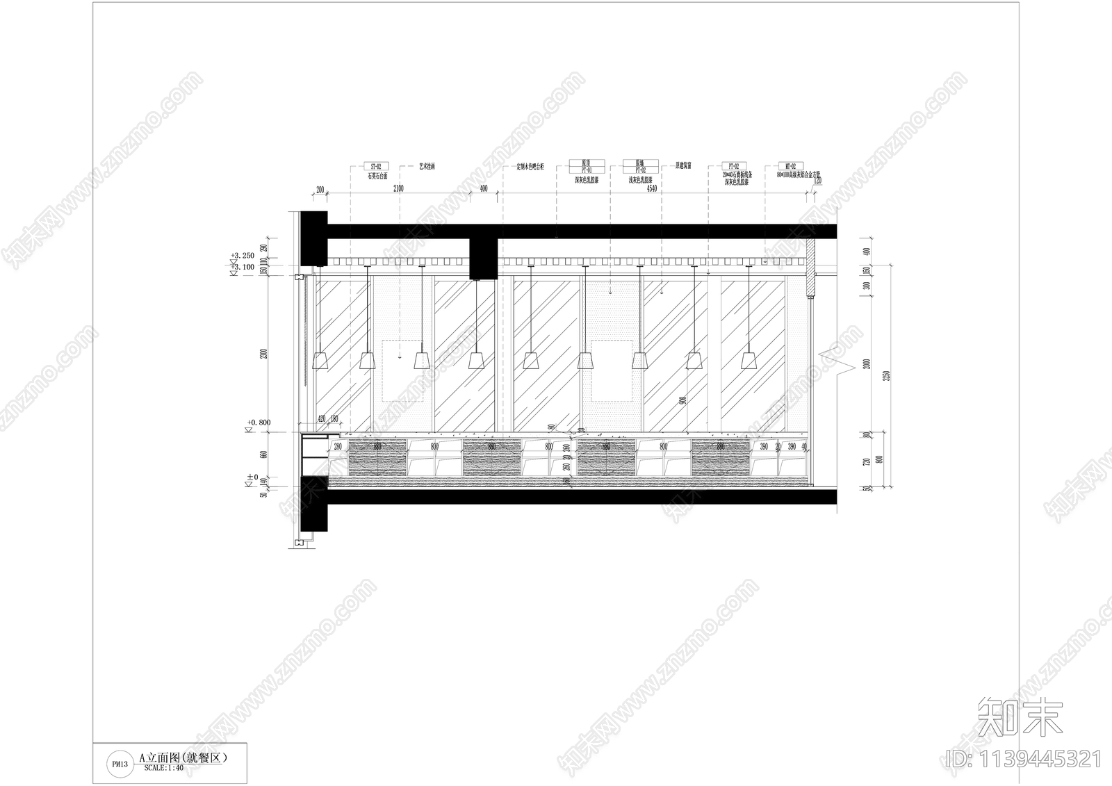 现代风格办公会议接待室精装修cad施工图下载【ID:1139445321】