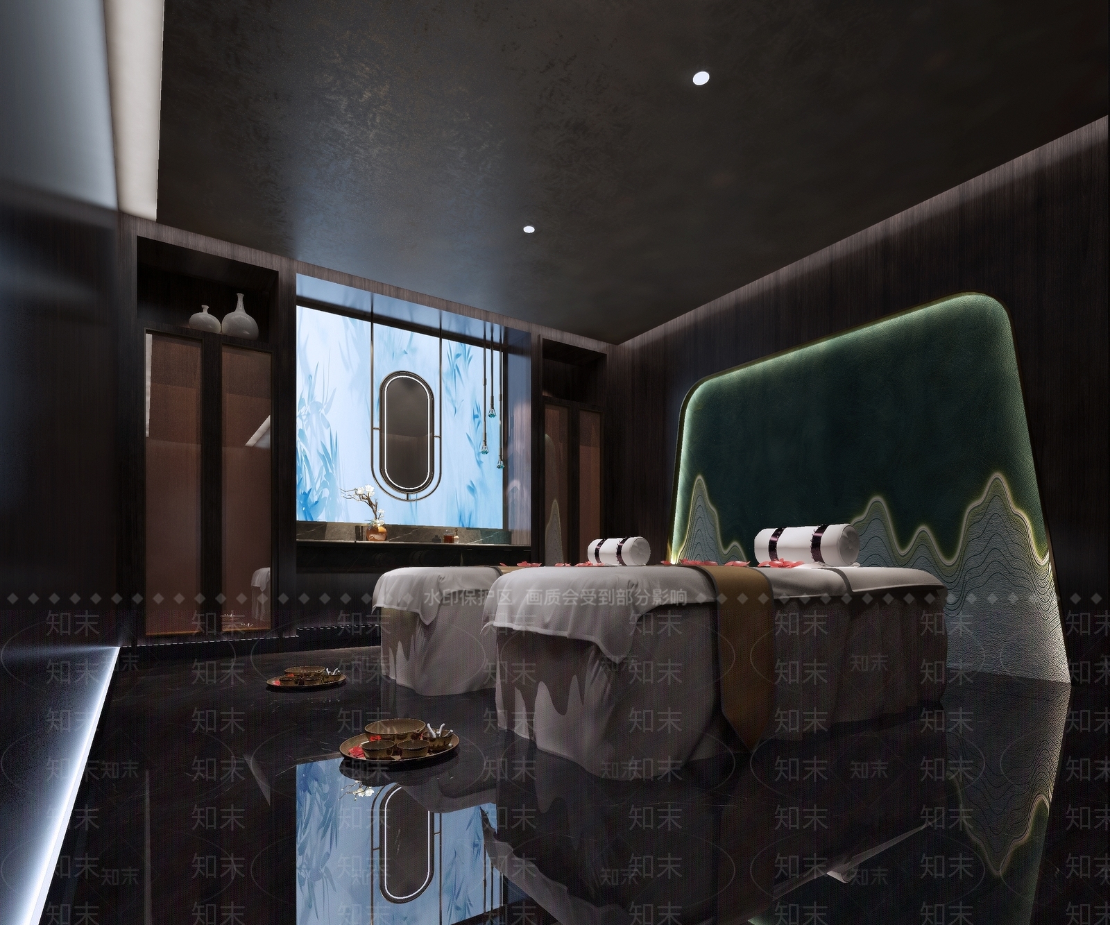 现代美容SPA店3D模型下载【ID:1139447936】
