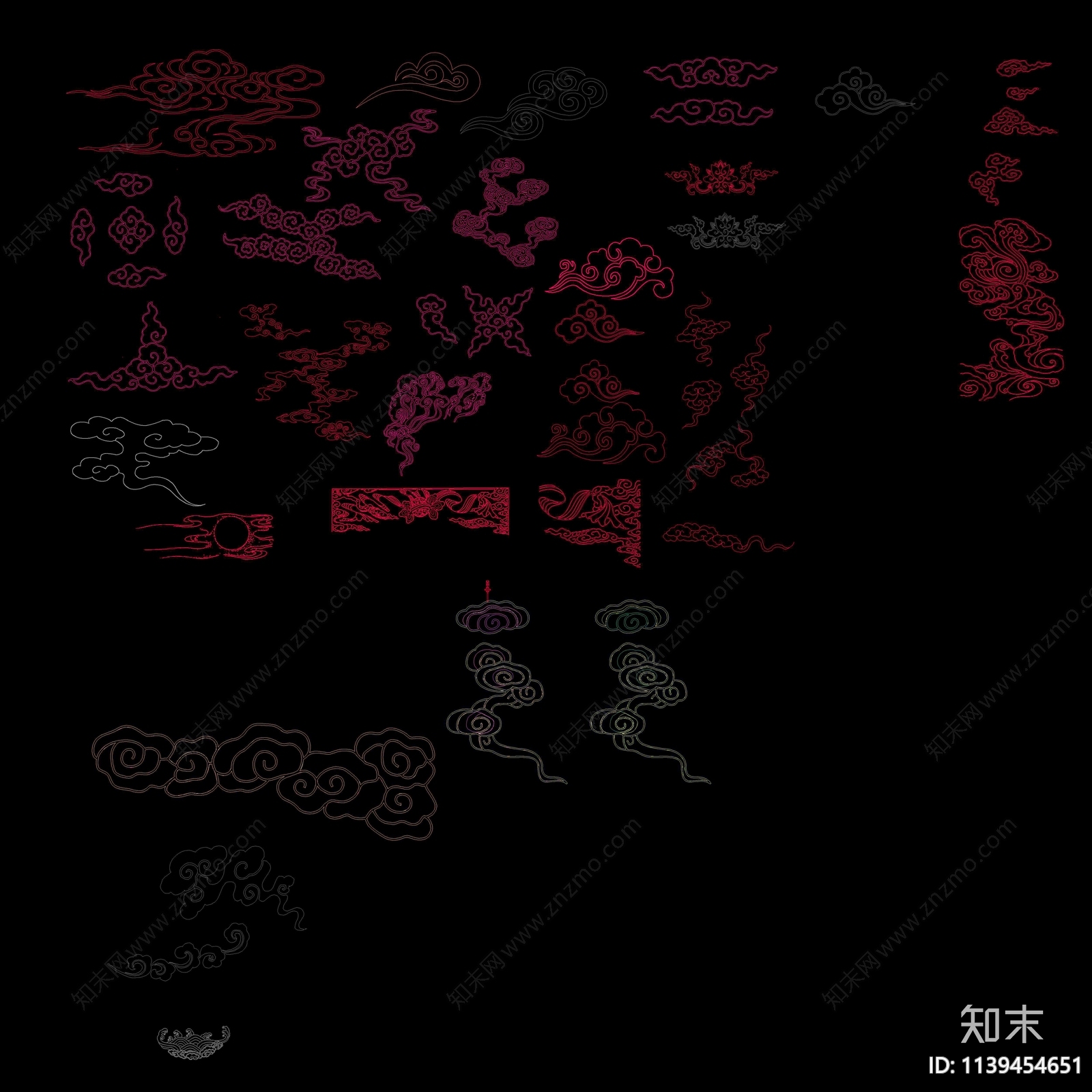 祥云cad施工图下载【ID:1139454651】