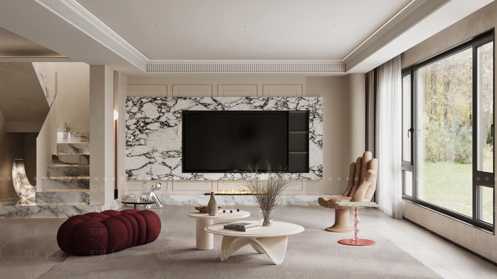 法式客餐厅3D模型下载【ID:1221663174】