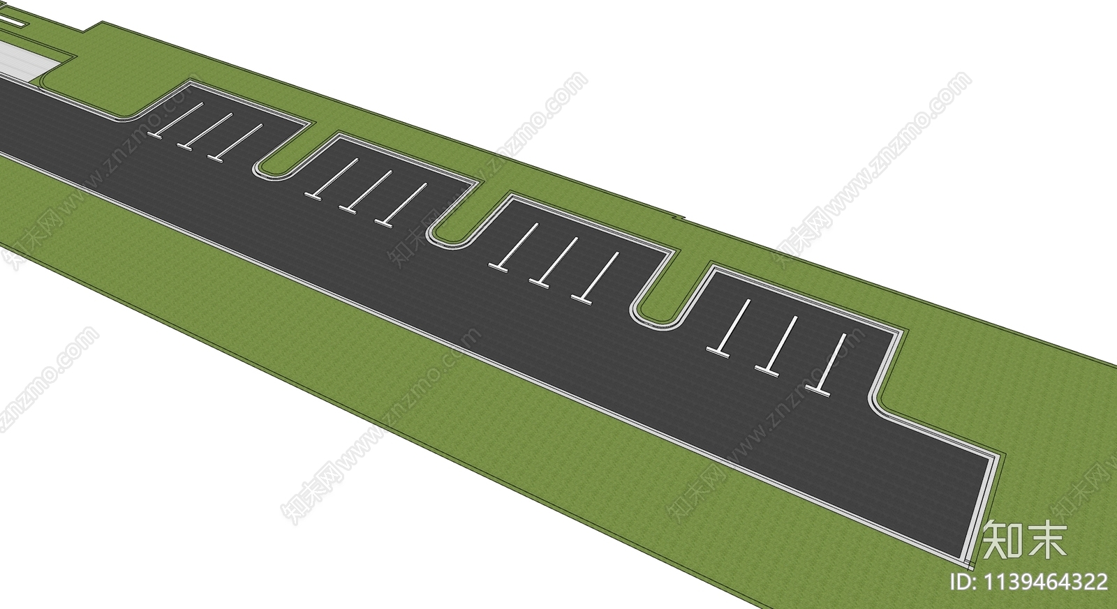 现代停车场SU模型下载【ID:1139464322】