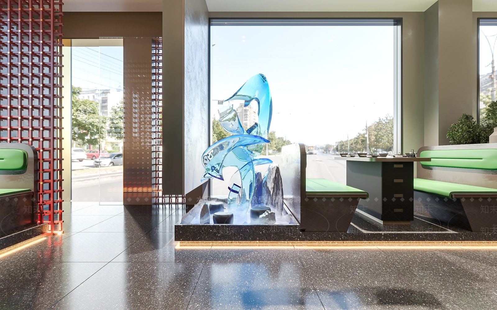 现代牛鼎记火锅店3D模型下载【ID:1139465931】