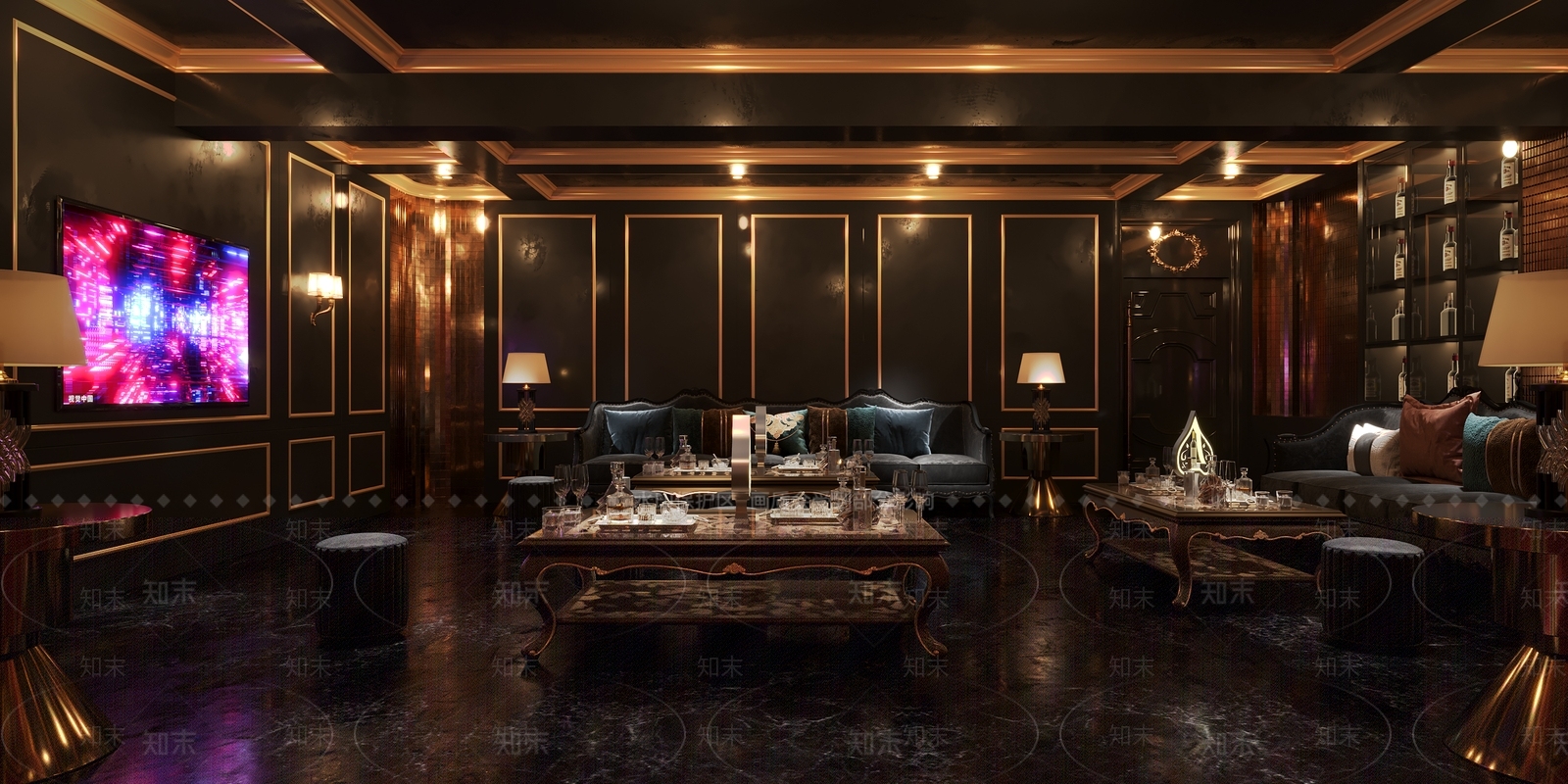 欧式KTV包间3D模型下载【ID:1139473338】