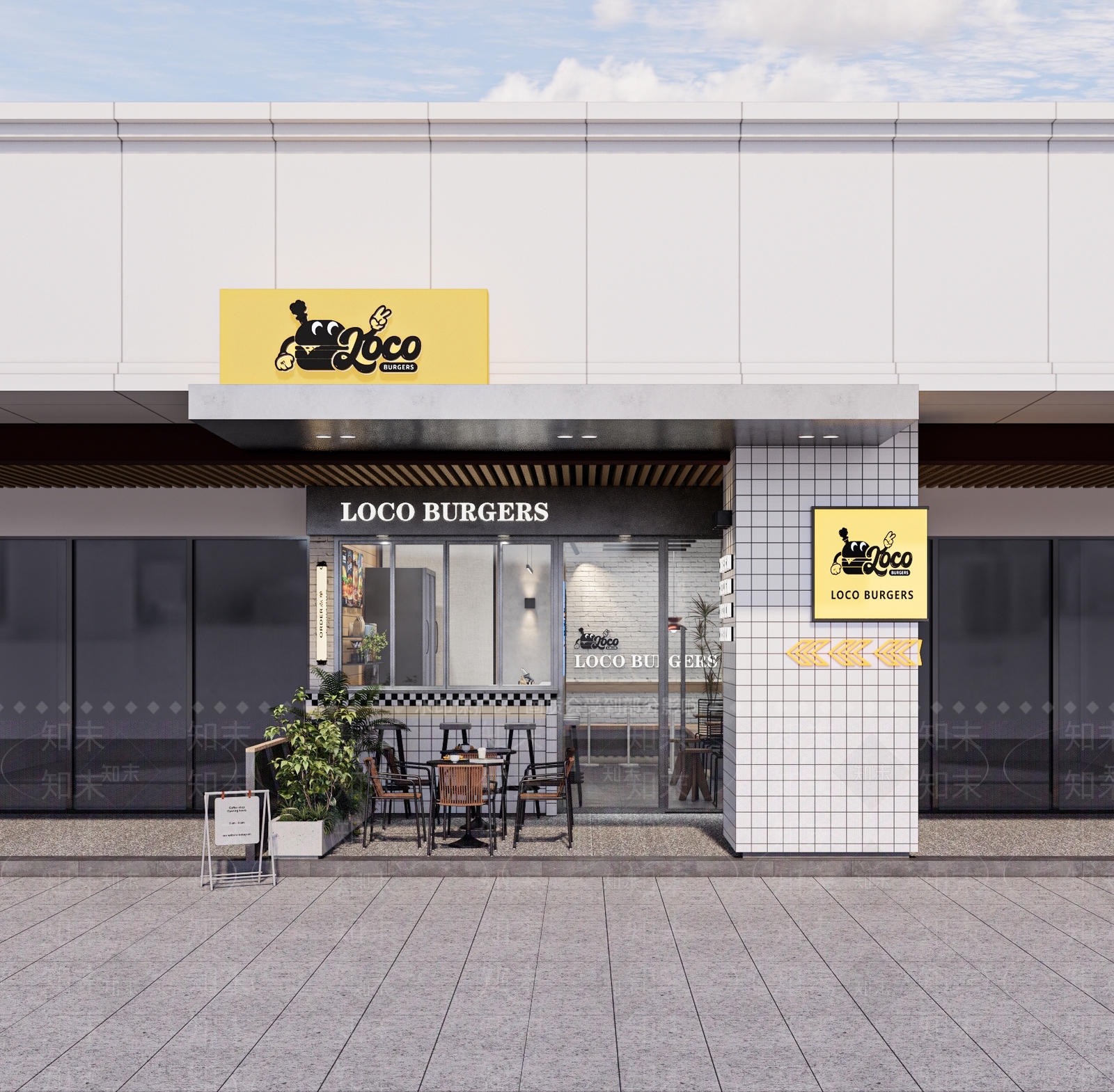现代LOCO汉堡店SU模型下载【ID:1139535762】
