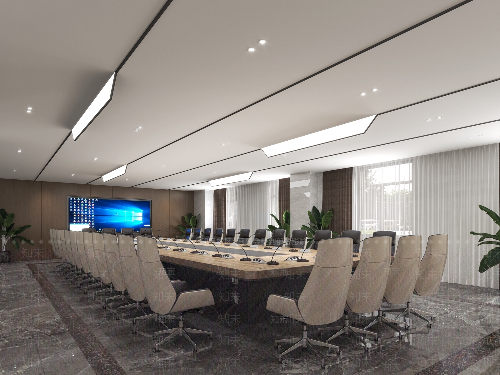 现代会客厅3D模型下载【ID:1139482593】