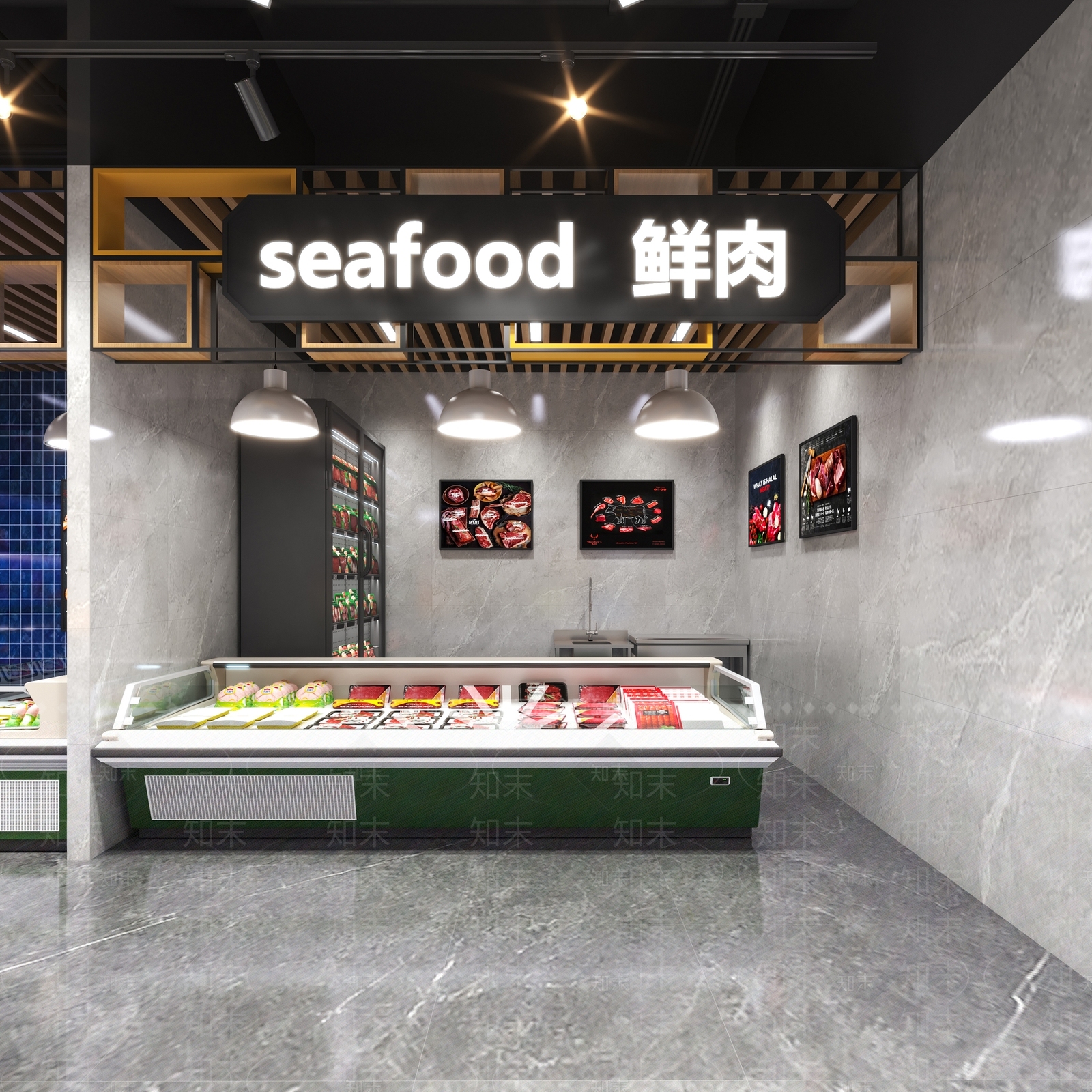 现代超市3D模型下载【ID:1139483530】