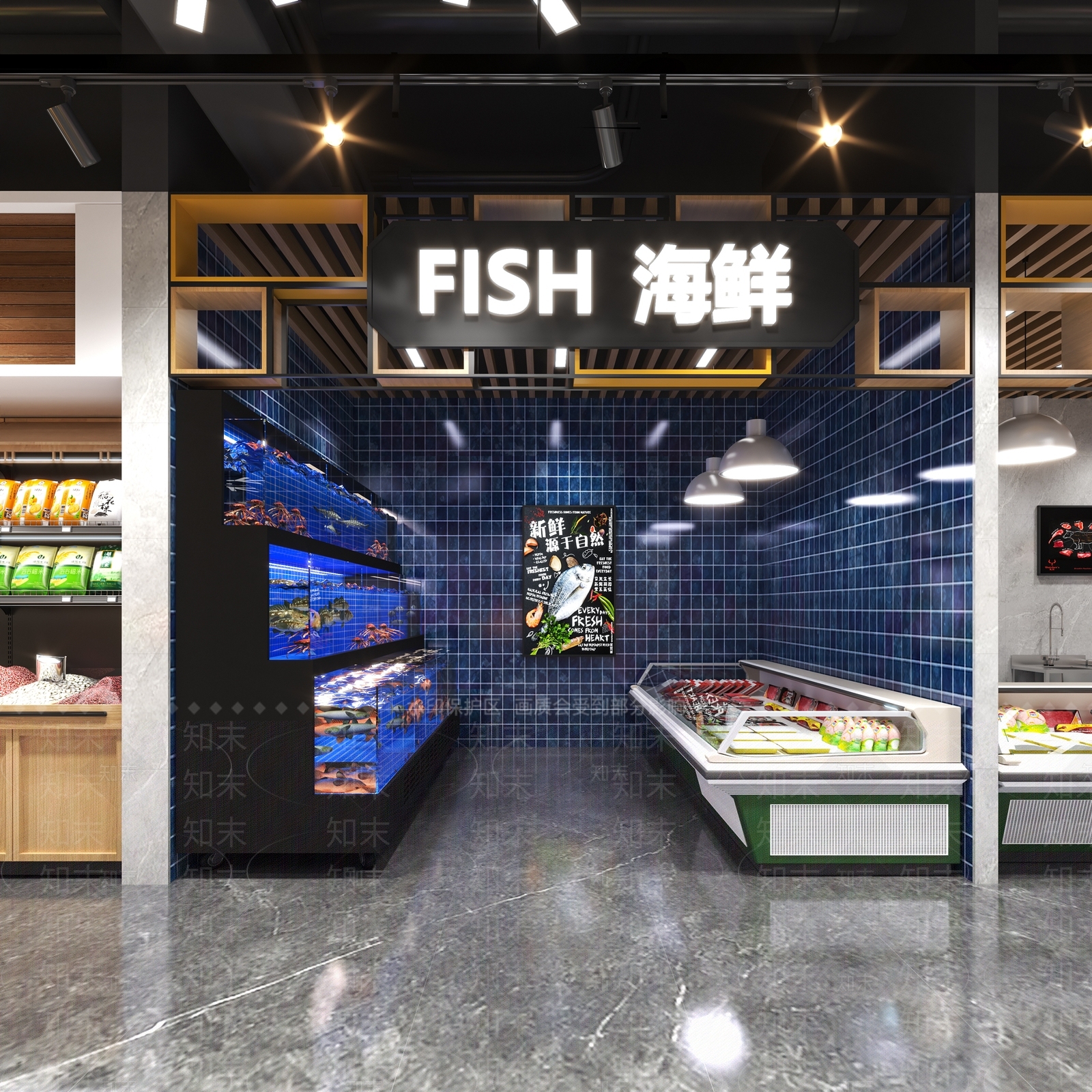 现代超市3D模型下载【ID:1139483530】