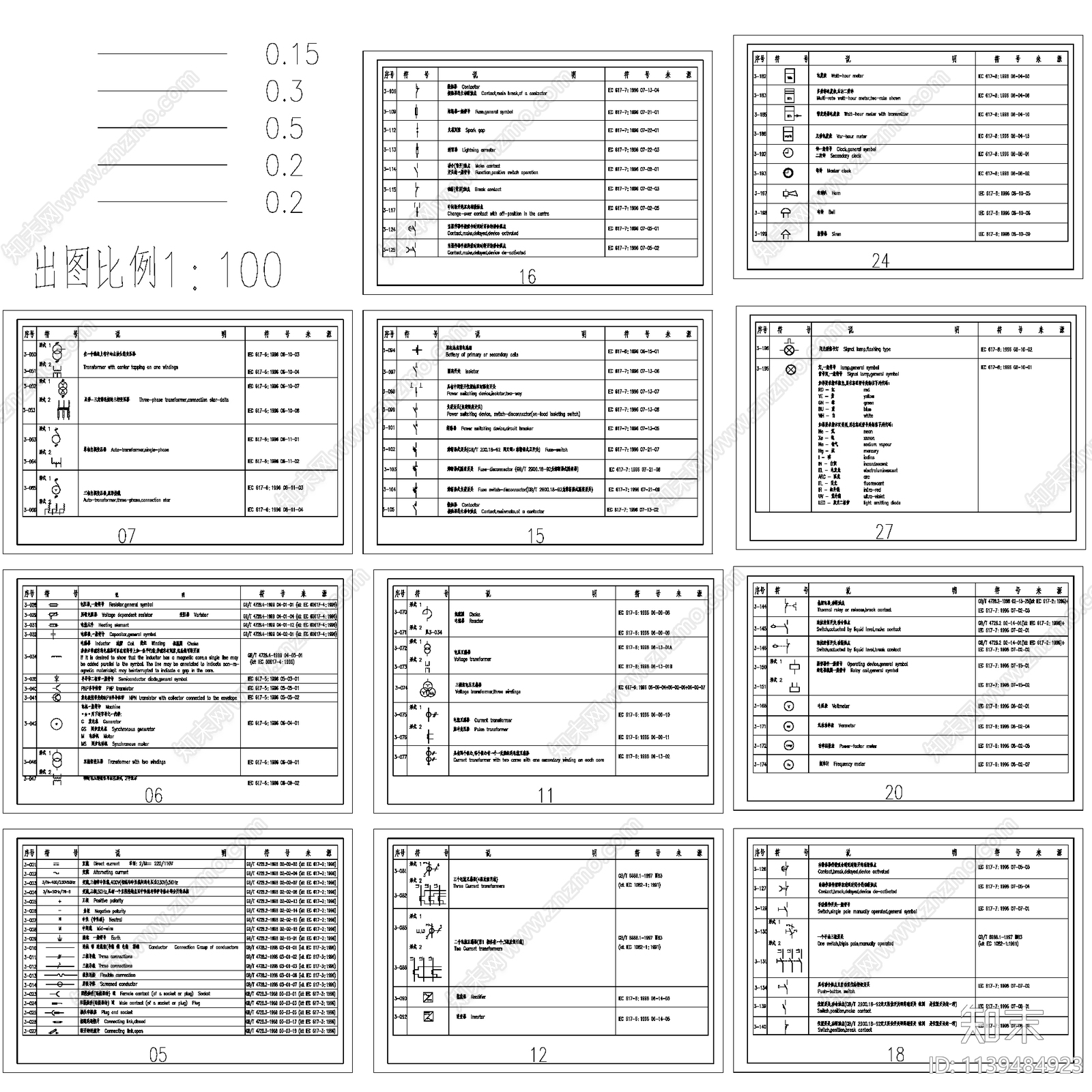 国家标准电气符号施工图下载【ID:1139484923】