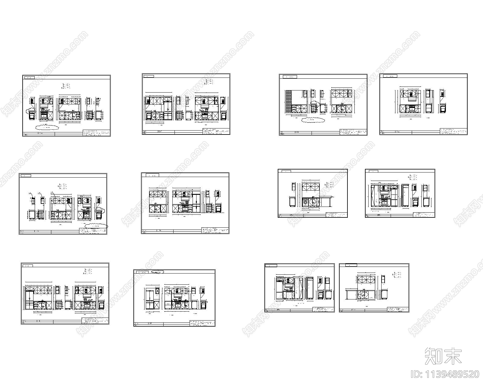 公寓橱柜施工图下载【ID:1139489520】