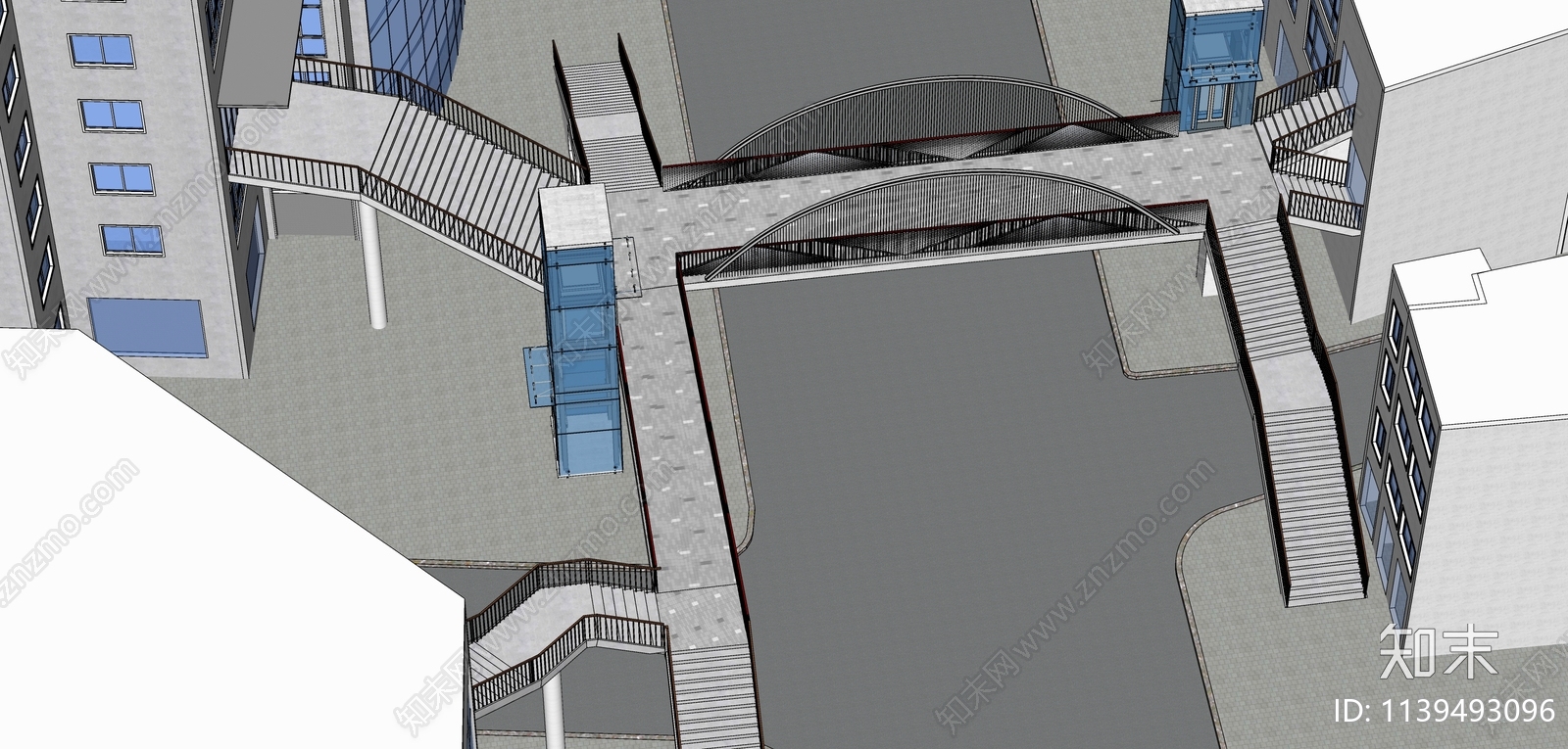 现代天桥SU模型下载【ID:1139493096】