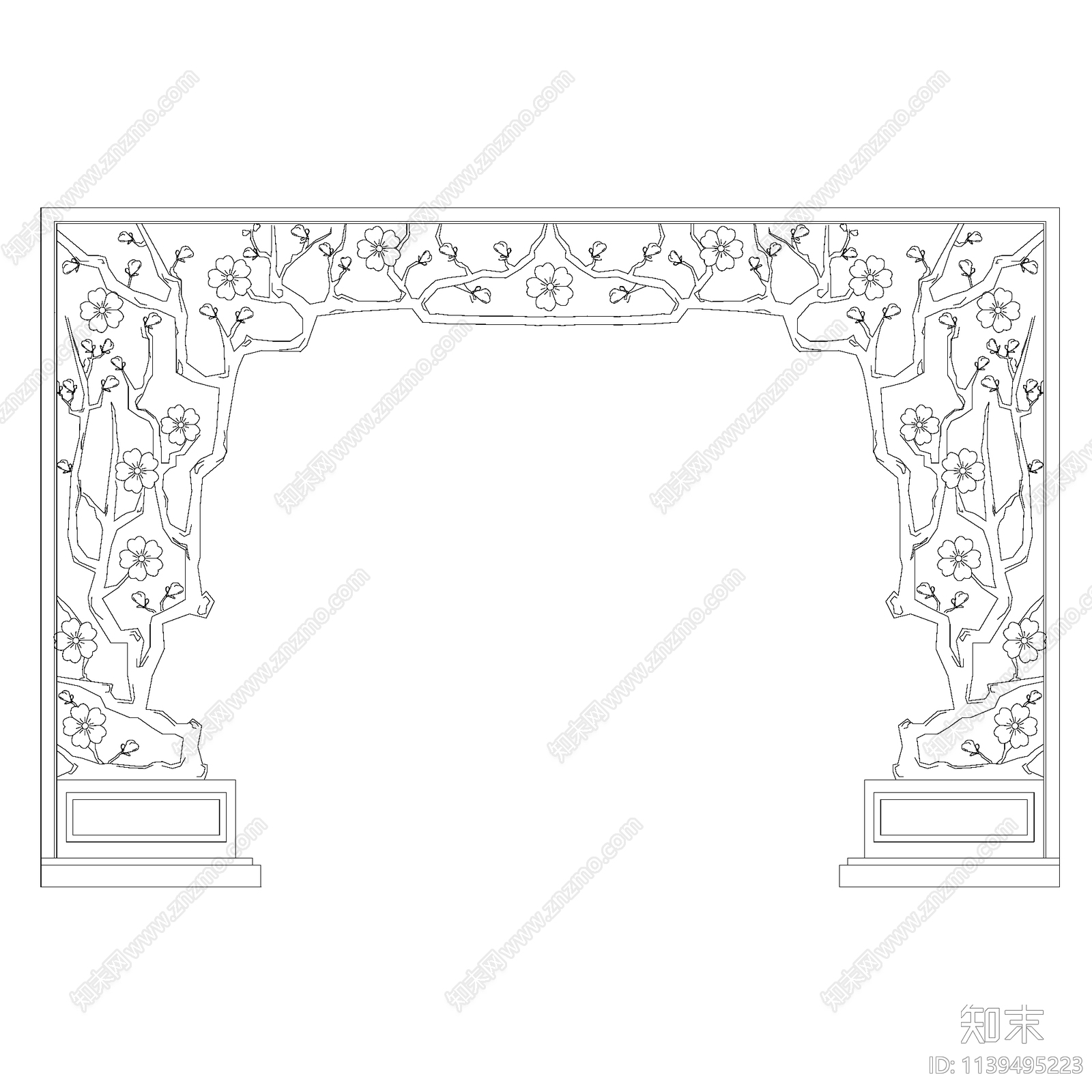 古建园林门洞施工图下载【ID:1139495223】