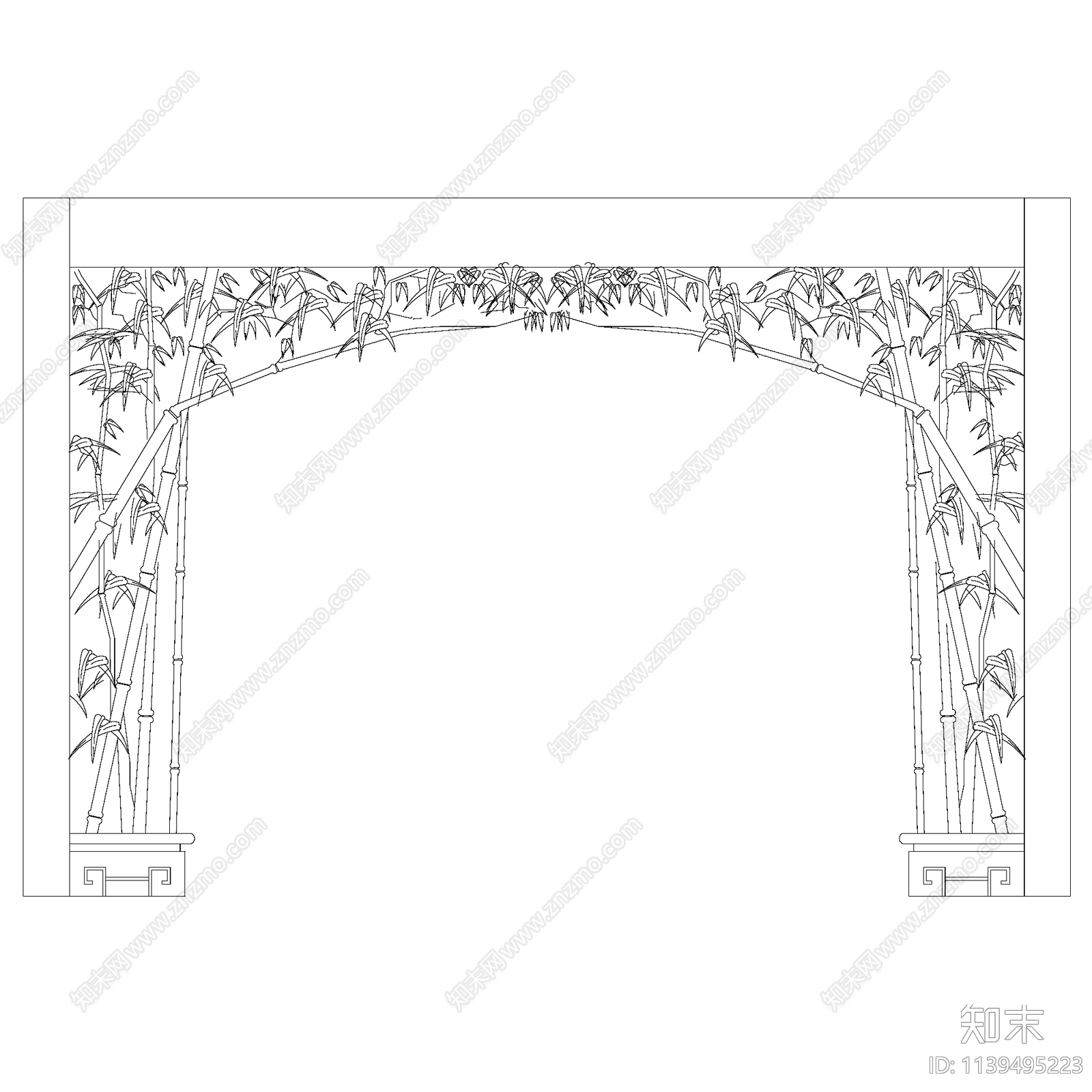 古建园林门洞施工图下载【ID:1139495223】