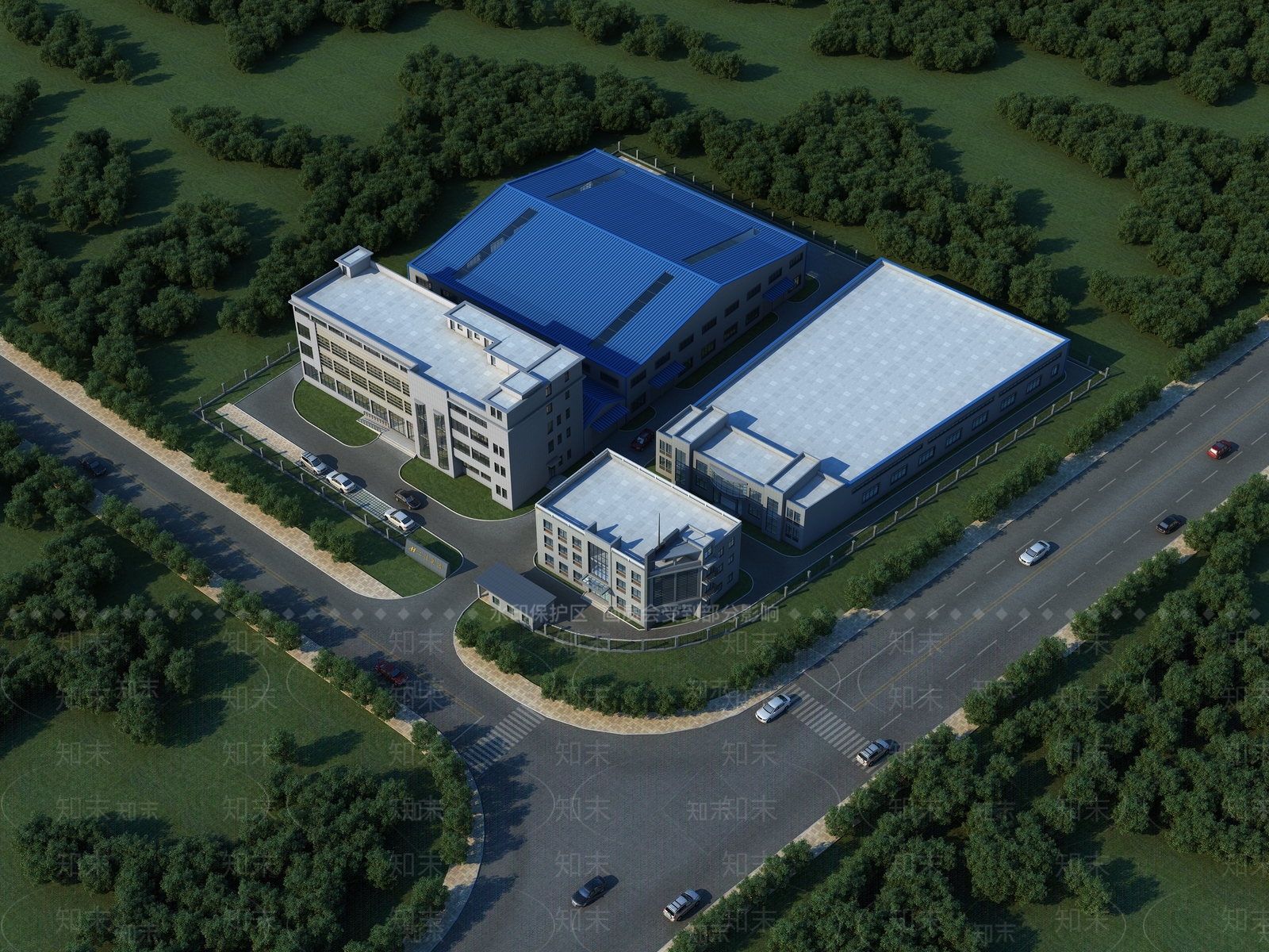 现代工业厂房3D模型下载【ID:1139498888】