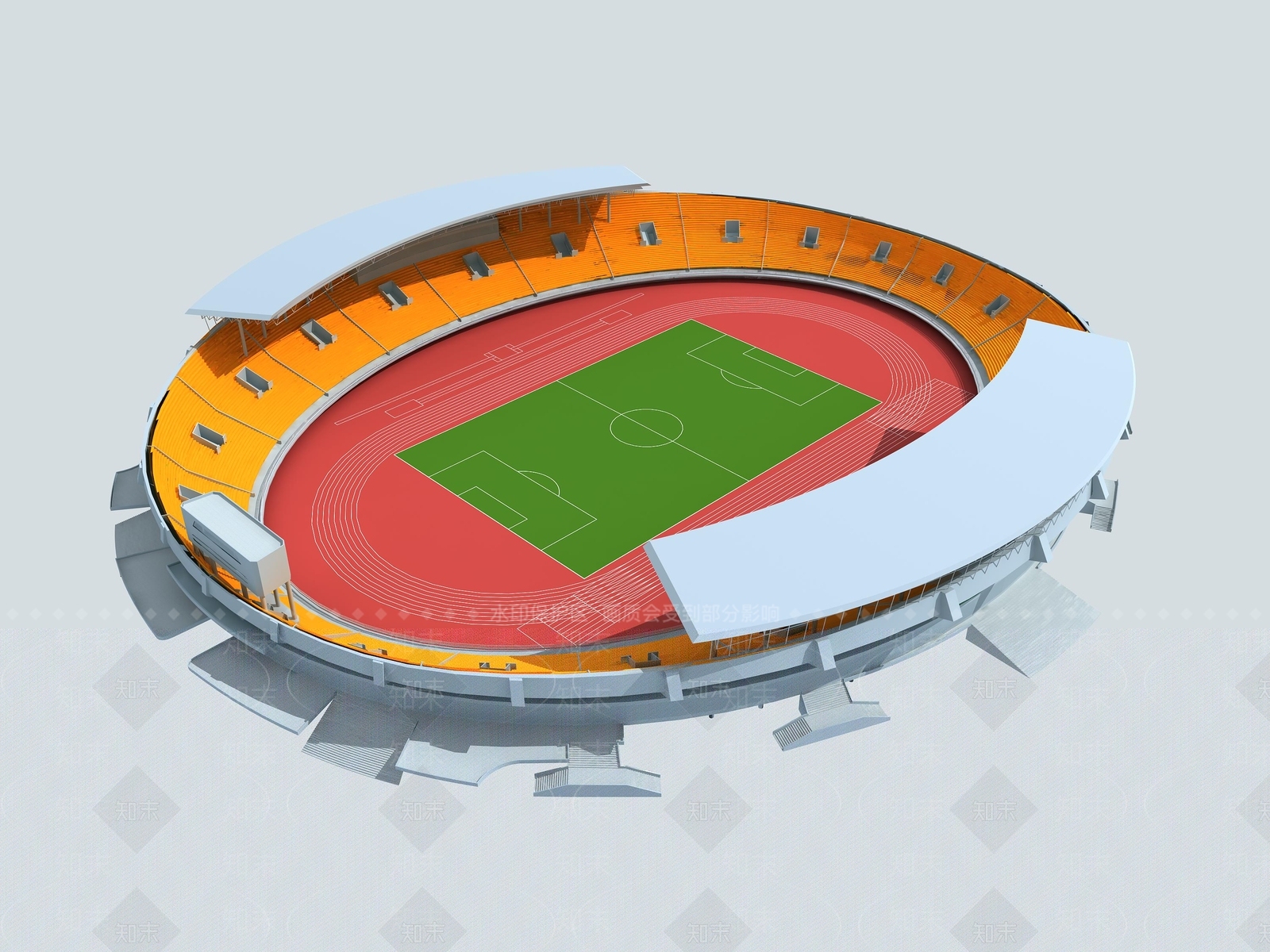 现代大型体育场馆3D模型下载【ID:1139524857】
