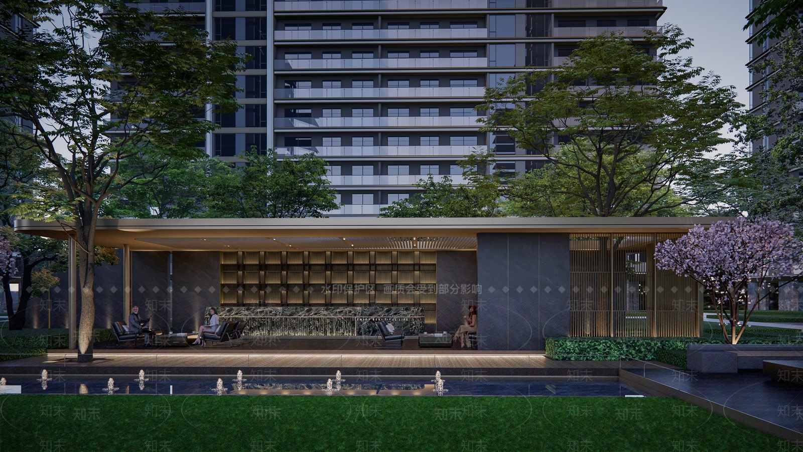 现代风格廊架SU模型下载【ID:1139520136】