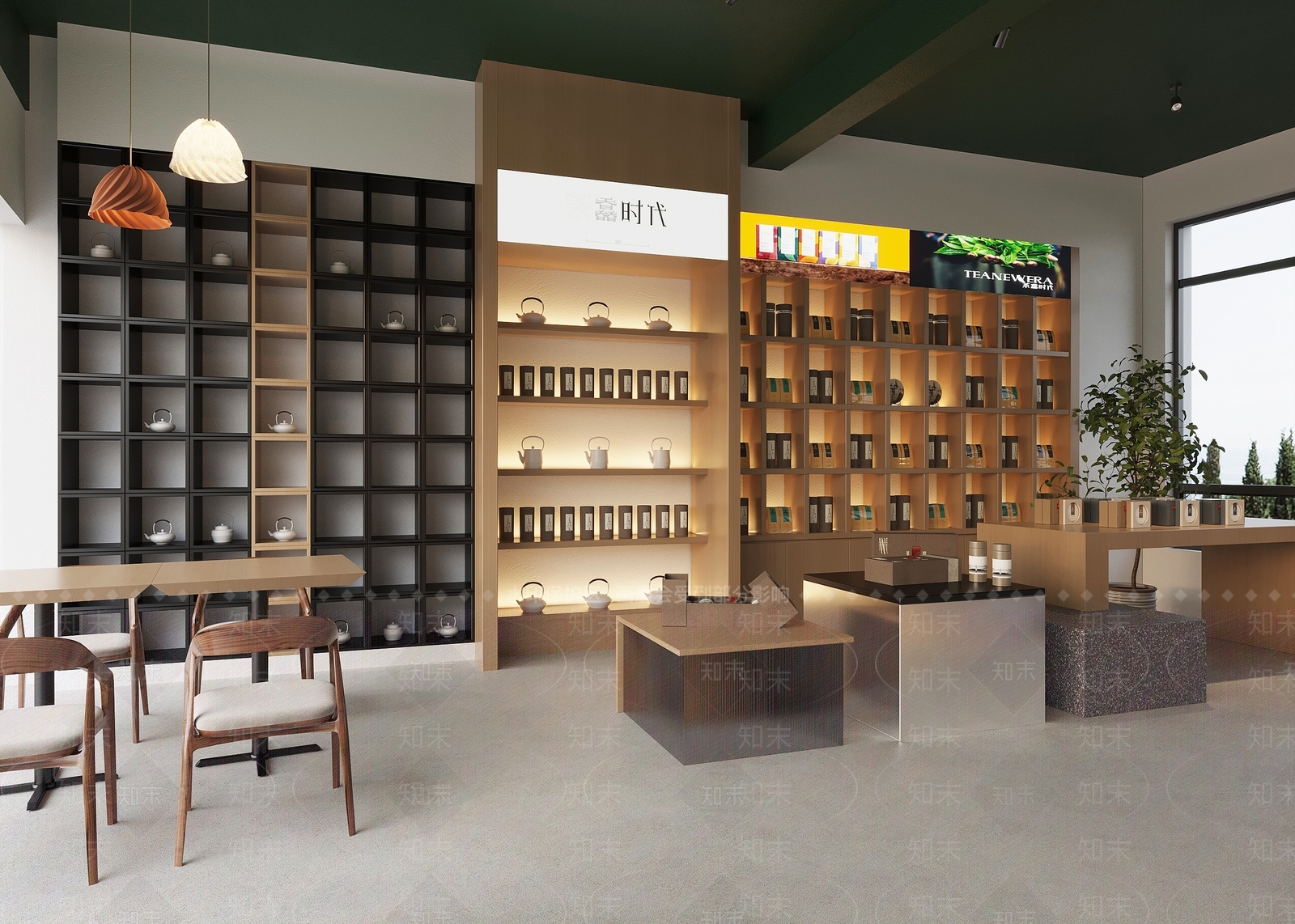 现代茶叶店3D模型下载【ID:1139524620】