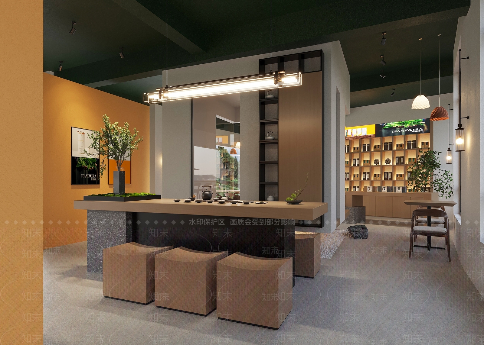 现代茶叶店3D模型下载【ID:1139524620】